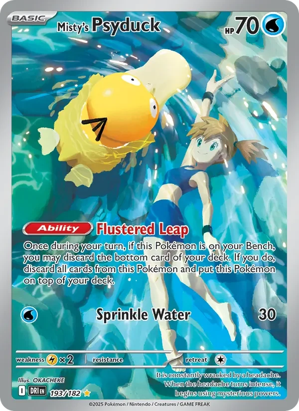Misty's Psyduck 193/182 card scan
