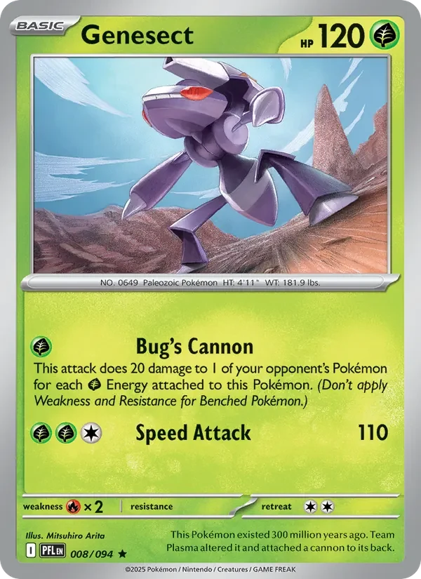 Genesect 008/094 card scan