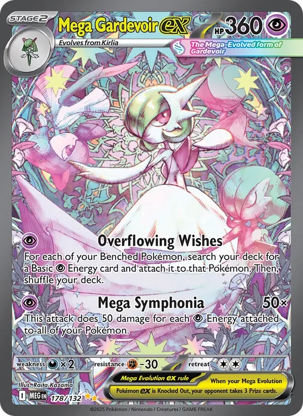 Mega Gardevoir ex 178/132 card scan