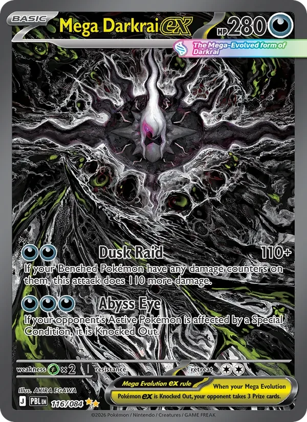 Mega Darkrai ex 116/084 card scan