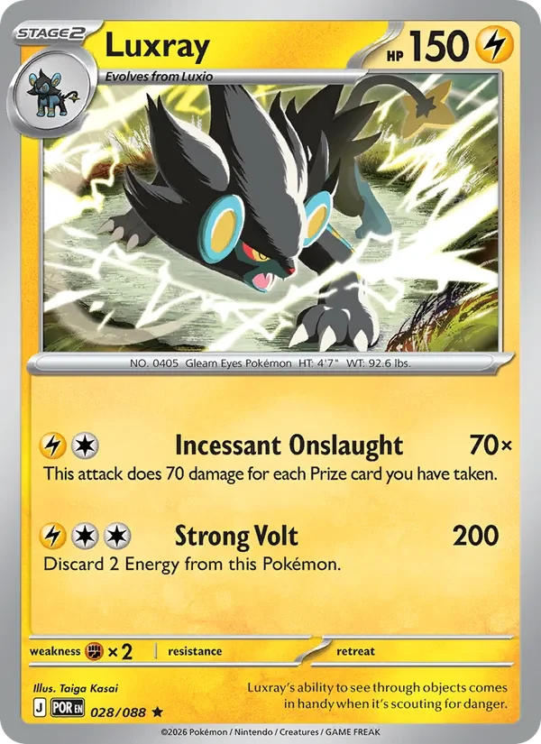 Luxray 028/088 card scan