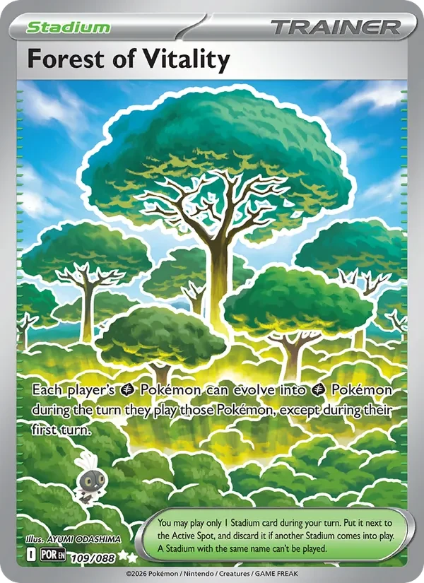 Forest of Vitality 109/088 Perfect Order Pokémon card, Ultra Rare, front scan