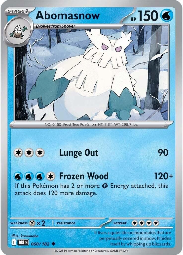 PSA 10 Abomasnow Rising Rivals graded Pokémon card