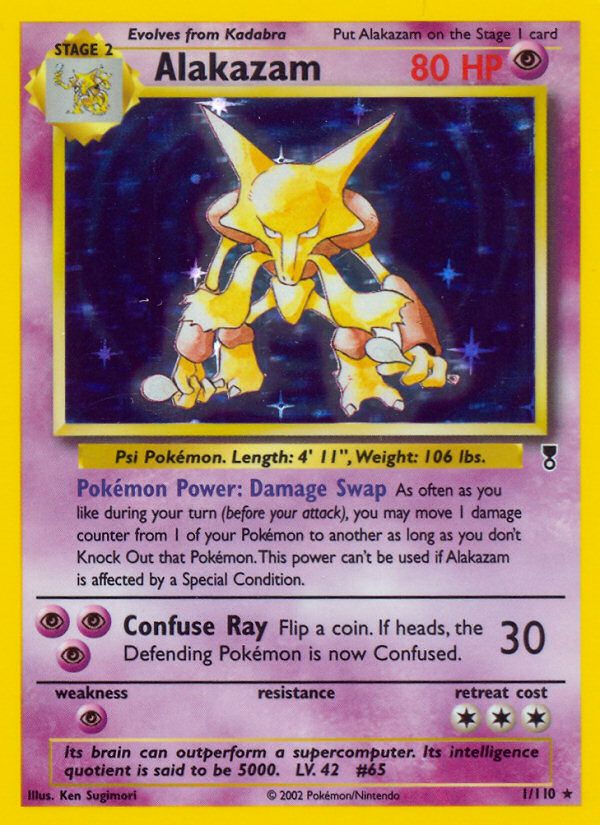 PSA 10 Alakazam Legendary Collection graded Pokémon card