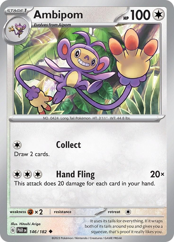 PSA 10 Ambipom Paradox Rift graded Pokémon card