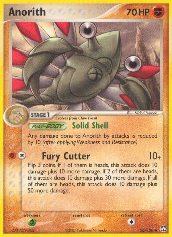 PSA 10 Anorith Power Keepers graded Pokémon card