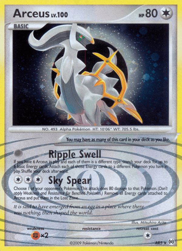 PSA 10 Arceus Arceus graded Pokémon card