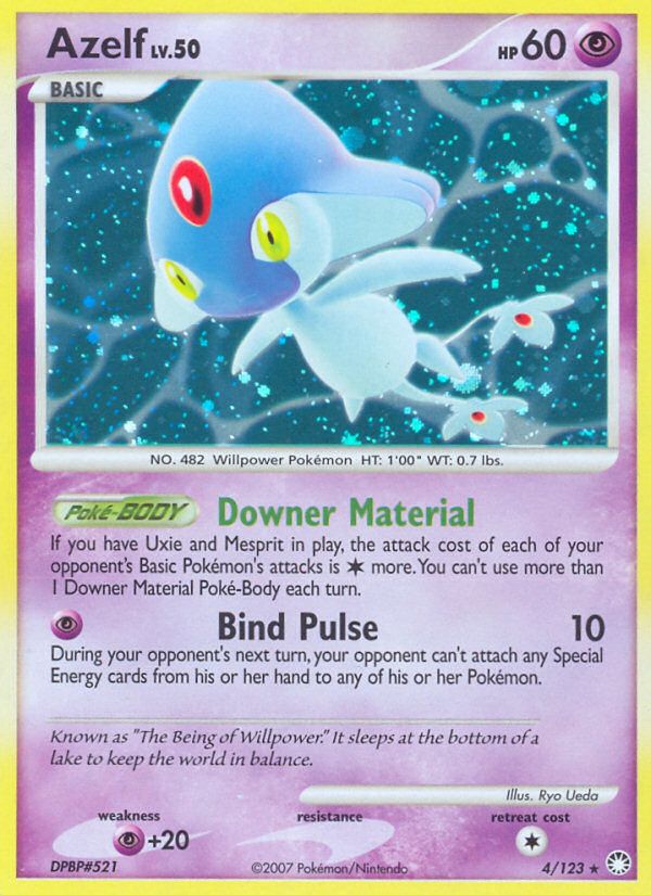 PSA 10 Azelf Mysterious Treasures graded Pokémon card