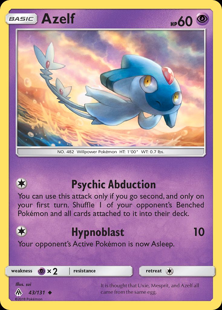 PSA 10 Azelf XY. Fates Collide graded Pokémon card
