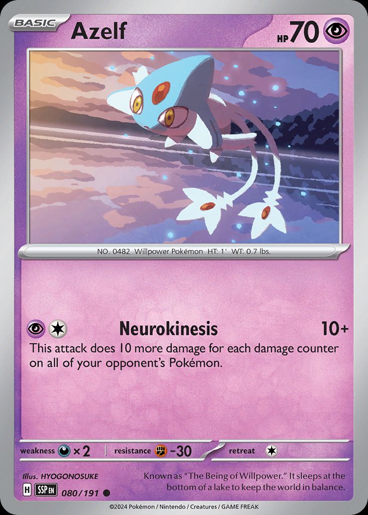 PSA 10 Azelf Sword & Shield. Astral Radiance graded Pokémon card