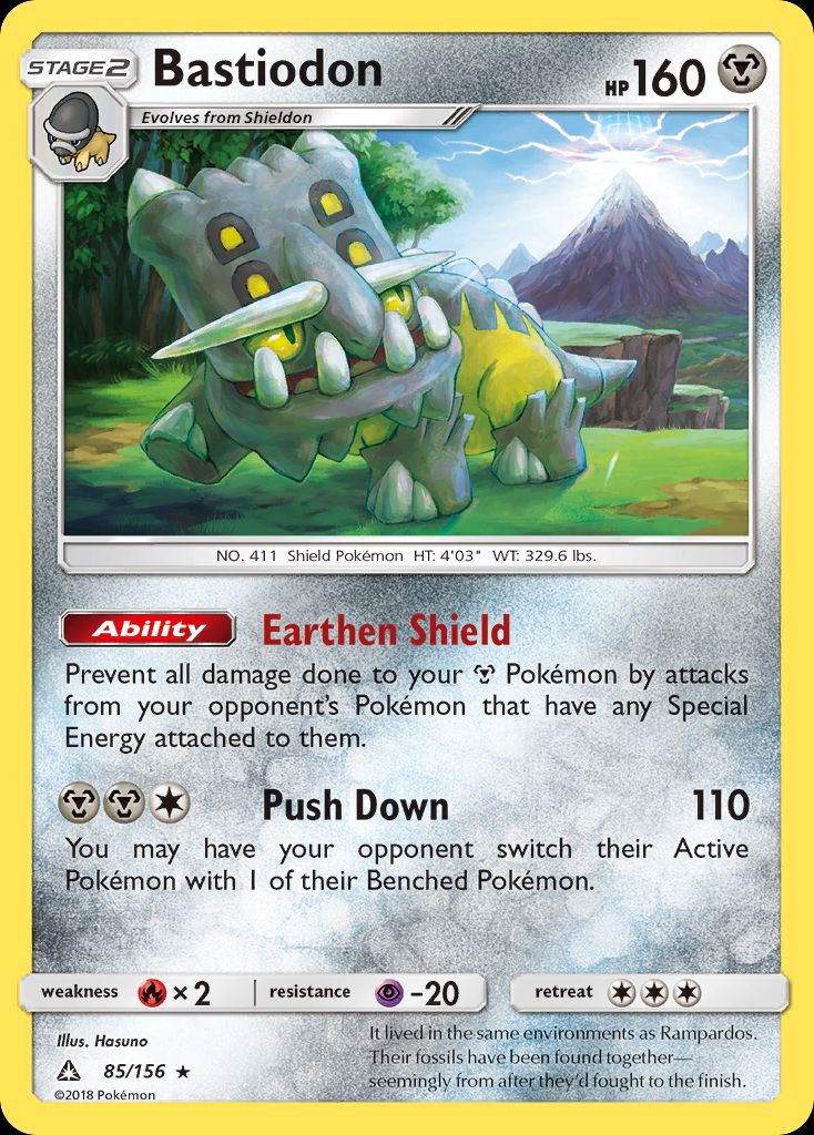 PSA 10 Bastiodon Forbidden Light graded Pokémon card
