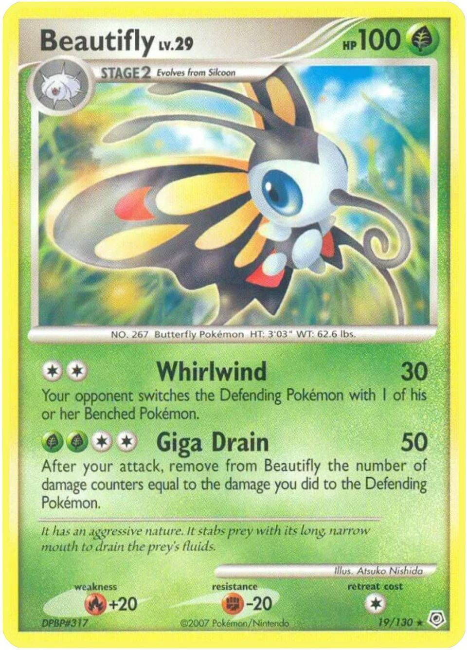 PSA 10 Beautifly Stormfront graded Pokémon card