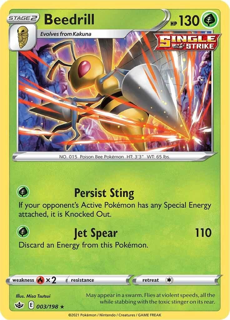 PSA 10 Beedrill Crystal Guardians Reverse Holo graded Pokémon card