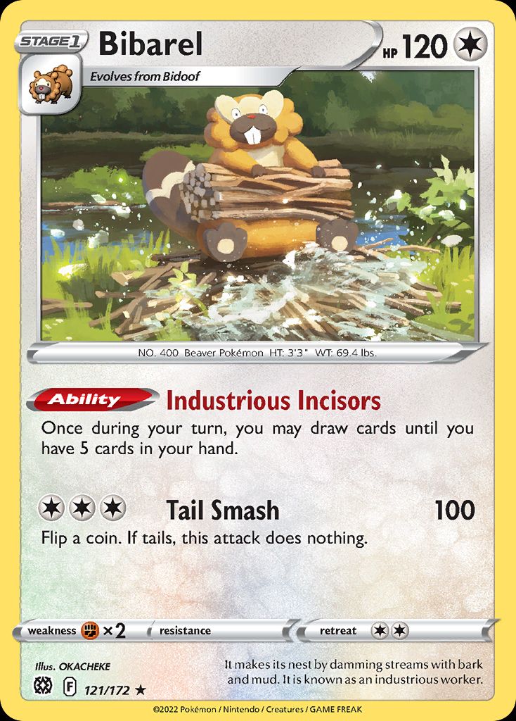 PSA 10 Bibarel Brilliant Stars graded Pokémon card