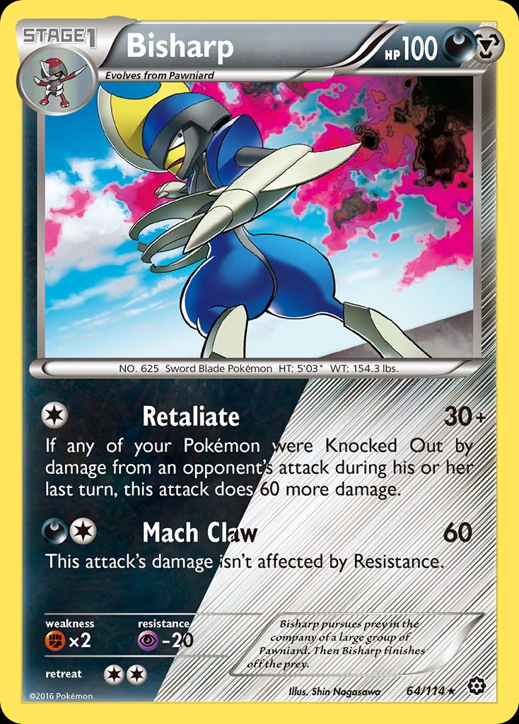 PSA 10 Bisharp Steam Siege graded Pokémon card