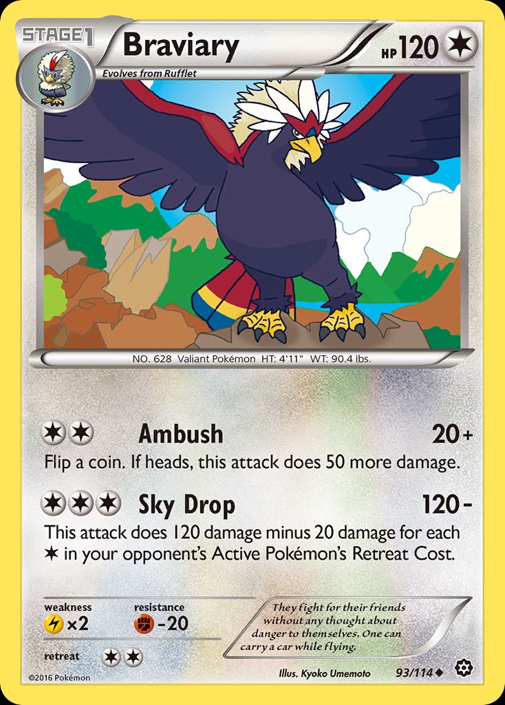 PSA 10 Braviary Boundaries Crossed graded Pokémon card