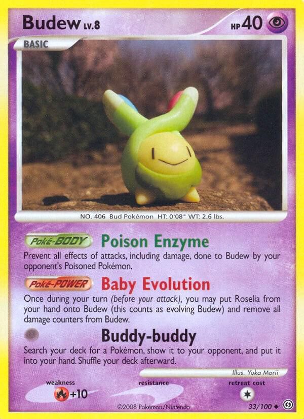 PSA 10 Budew Stormfront graded Pokémon card