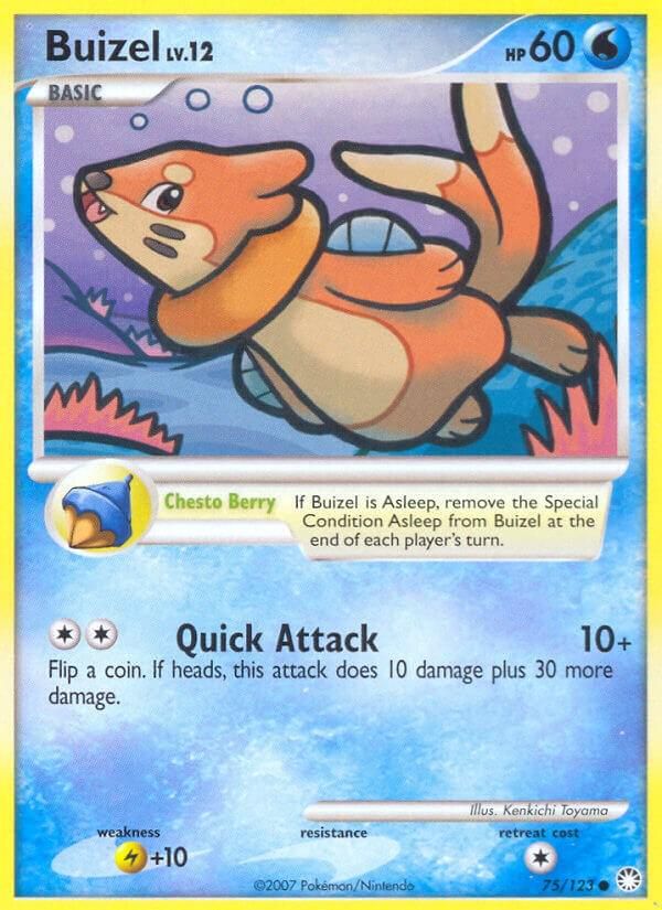 PSA 10 Buizel Mysterious Treasures graded Pokémon card
