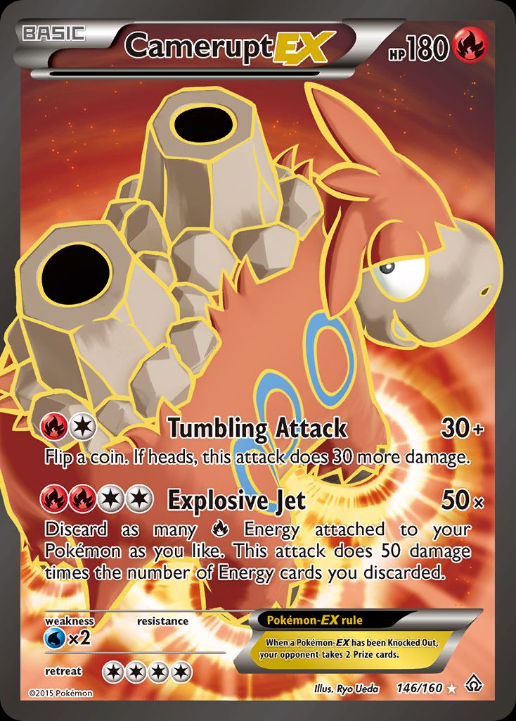 PSA 10 Camerupt Primal Clash graded Pokémon card