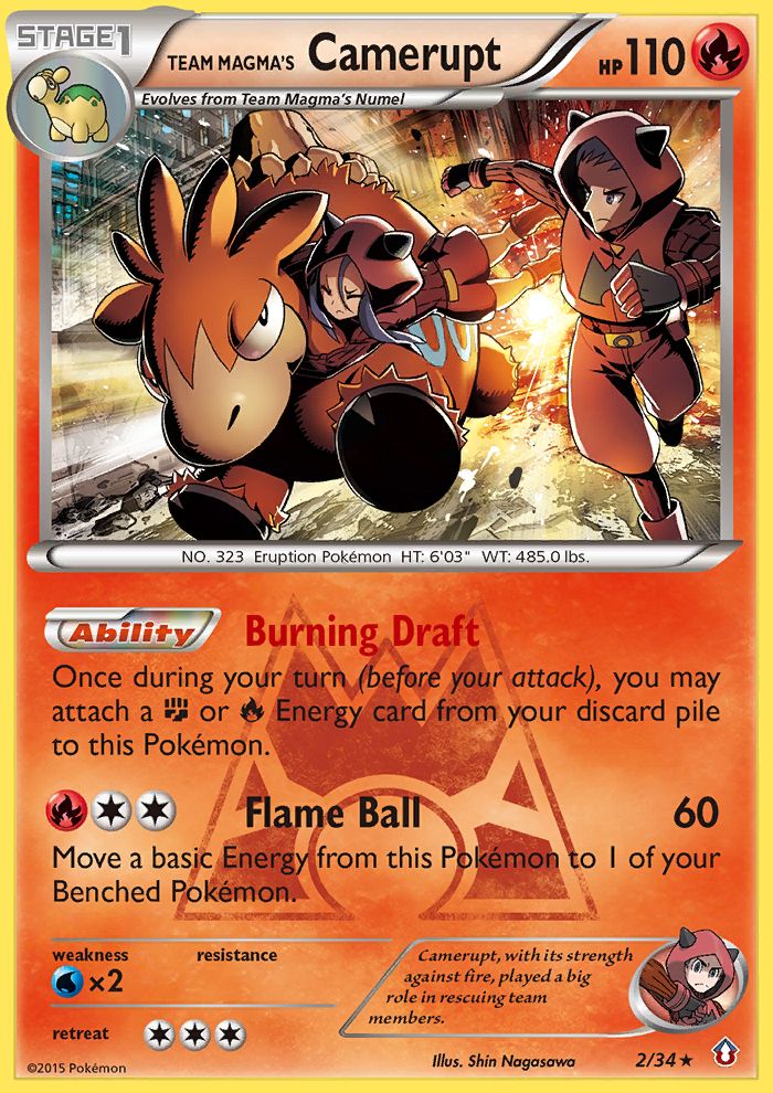 PSA 10 Camerupt Double Crisis graded Pokémon card