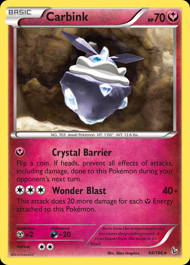 PSA 10 Carbink Phantom Forces graded Pokémon card