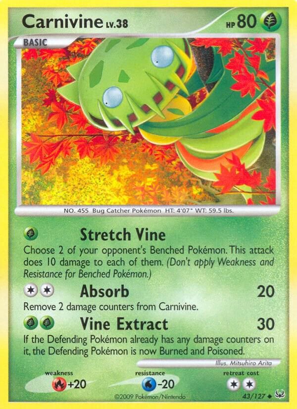 PSA 10 Carnivine Platinum graded Pokémon card