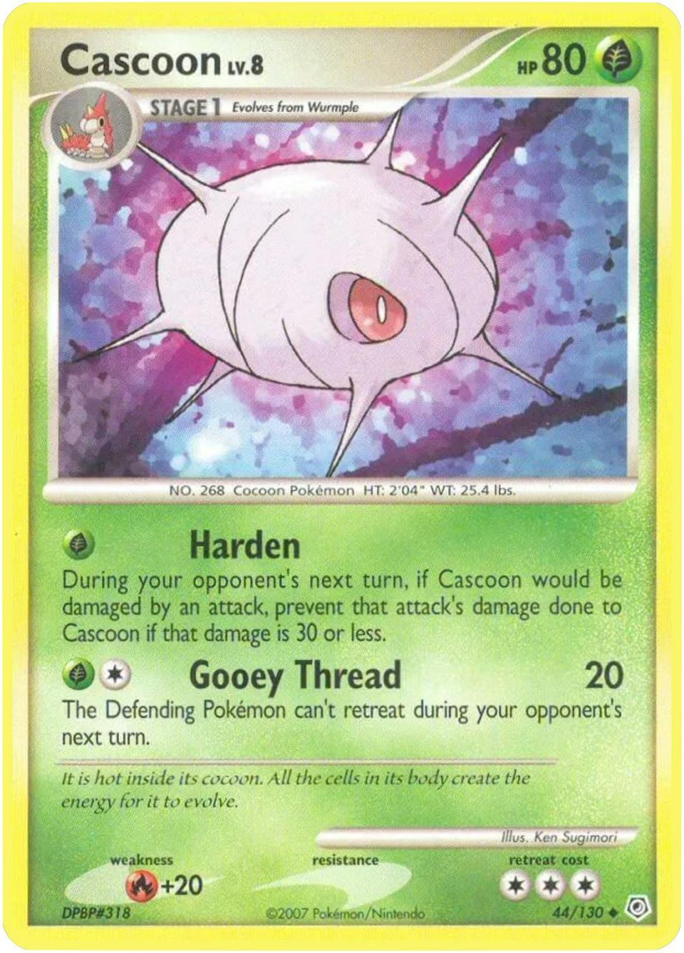 PSA 10 Cascoon Diamond & Pearl graded Pokémon card