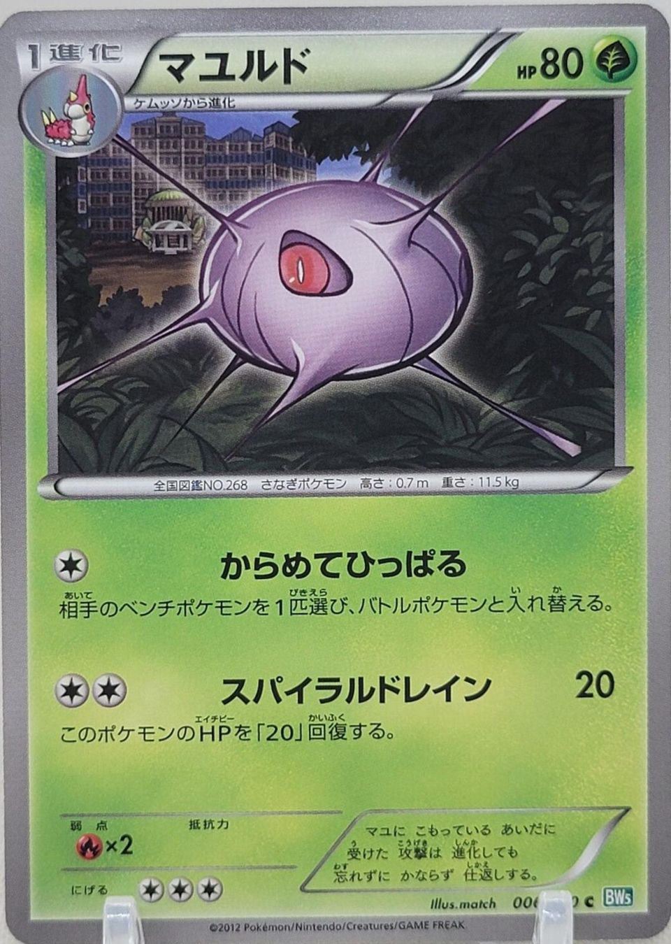 PSA 10 Cascoon Plasma Blast graded Pokémon card