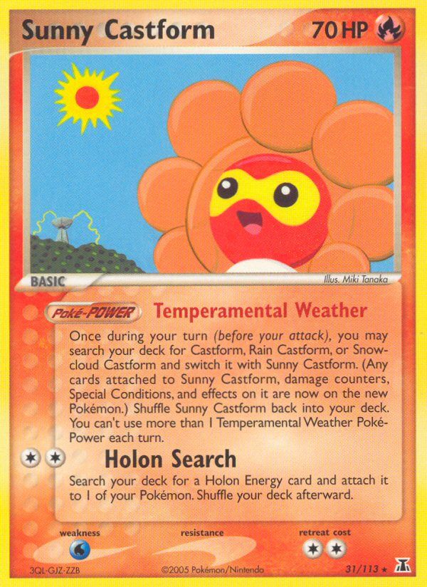 PSA 10 Castform EX Hidden Legends graded Pokémon card