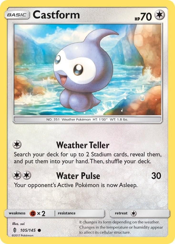 PSA 10 Castform EX Crystal Guardians graded Pokémon card
