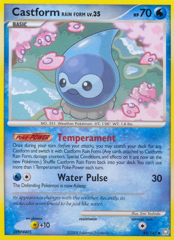 PSA 10 Castform Legends Awakened graded Pokémon card