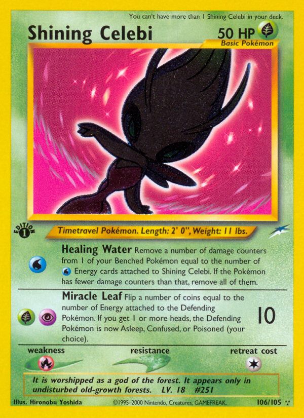 PSA 10 Celebi Neo Destiny graded Pokémon card