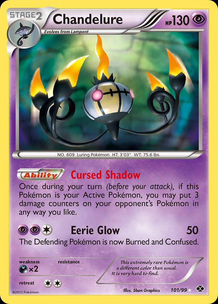 PSA 10 Chandelure Next Destinies graded Pokémon card