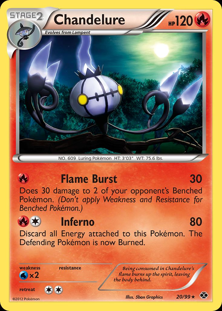 PSA 10 Chandelure Emerging Powers graded Pokémon card