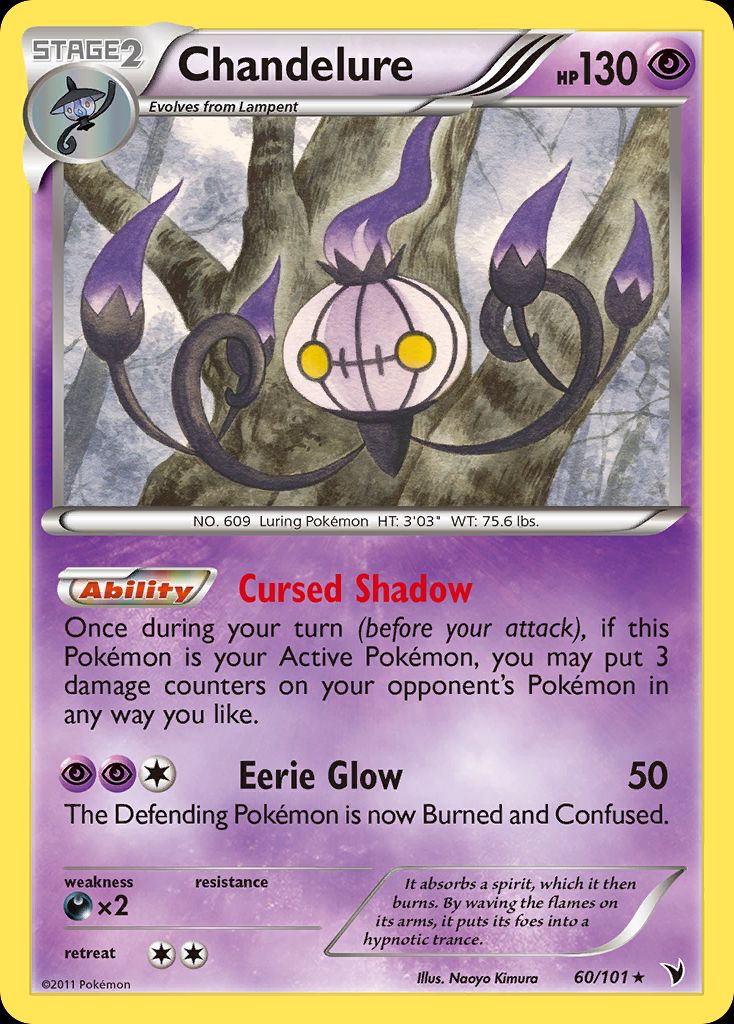 PSA 10 Chandelure Dragons Exalted graded Pokémon card