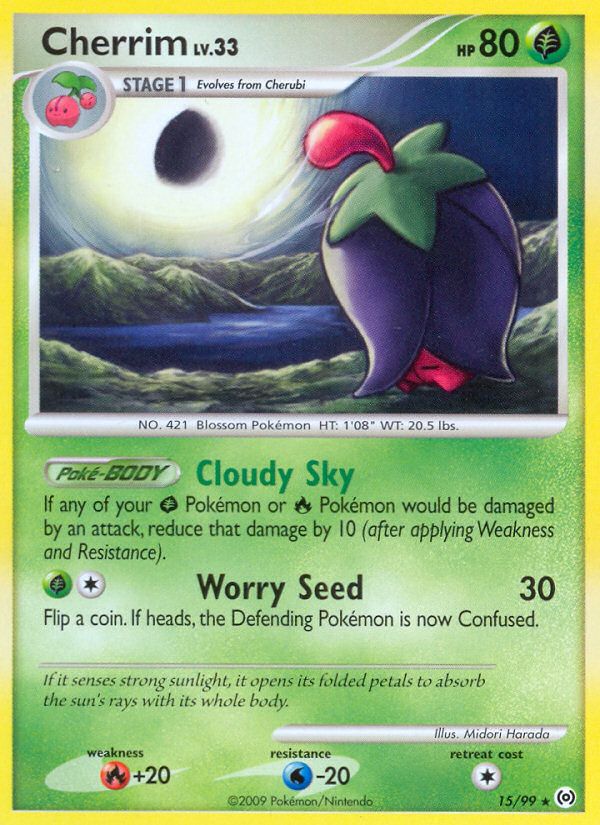 PSA 10 Cherrim Mysterious Treasures graded Pokémon card
