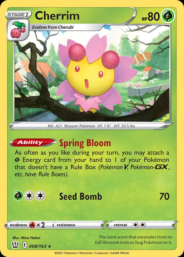 PSA 10 Cherrim Battle Styles graded Pokémon card