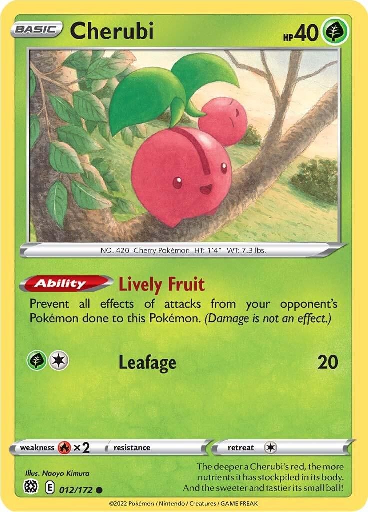 PSA 10 Cherubi Brilliant Stars graded Pokémon card