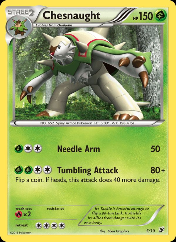 PSA 10 Chesnaught Kalos Starter Set graded Pokémon card