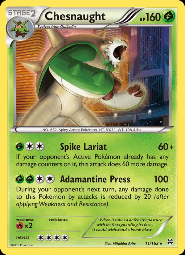 PSA 10 Chesnaught BREAKthrough graded Pokémon card
