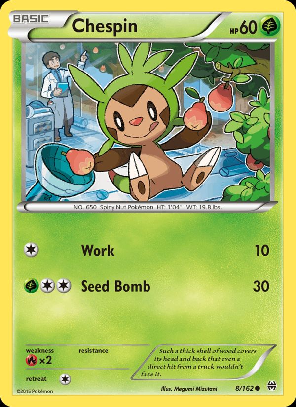 PSA 10 Chespin BREAKthrough graded Pokémon card