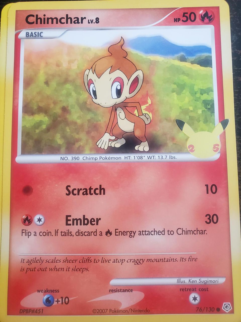 PSA 10 Chimchar Stormfront graded Pokémon card