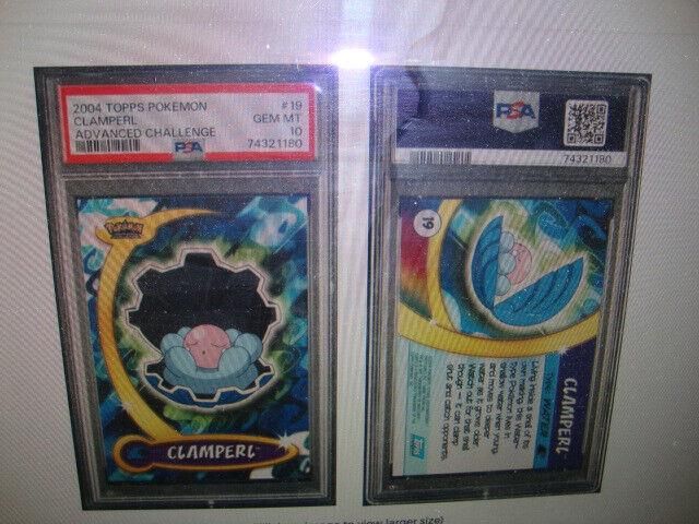 PSA 10 Clamperl Pokémon Card Game Gift Box graded Pokémon card