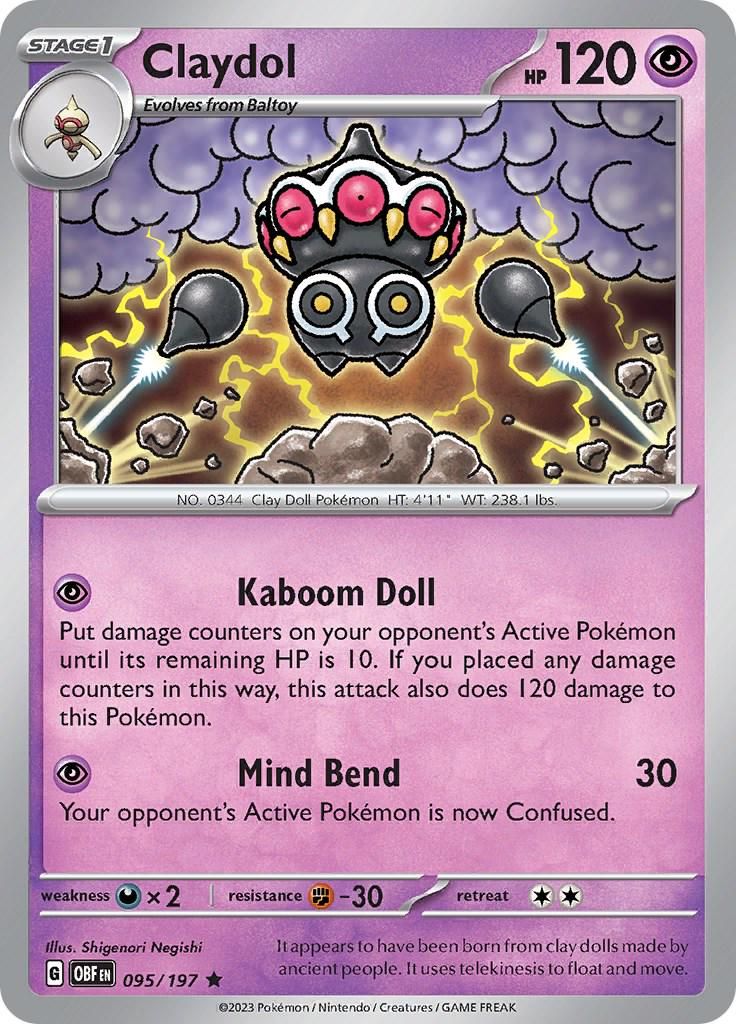 PSA 10 Claydol Paradox Rift graded Pokémon card