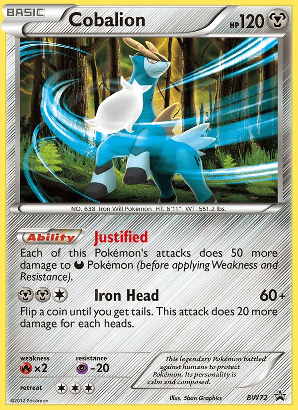 PSA 10 Cobalion BW Black Star Promos graded Pokémon card