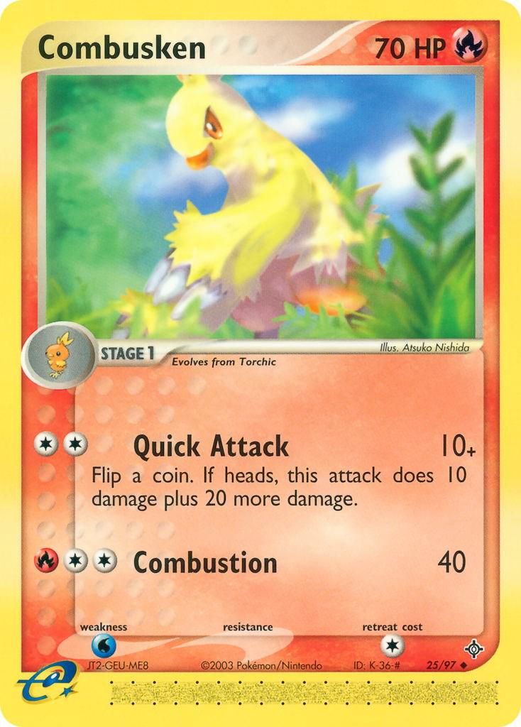 PSA 10 Combusken Dragon Frontiers graded Pokémon card