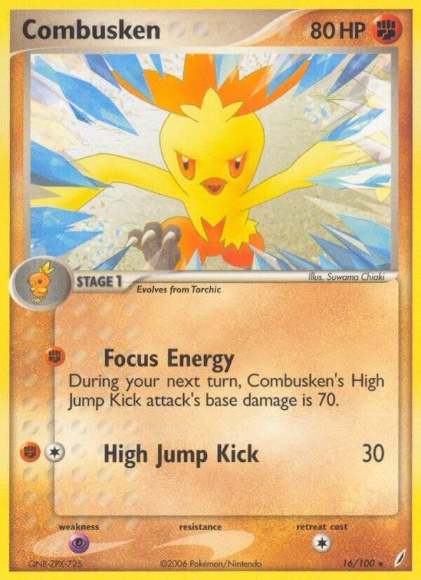 PSA 10 Combusken Crystal Guardians graded Pokémon card