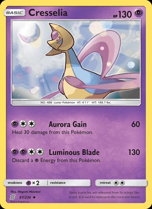 PSA 10 Cresselia Unified Minds graded Pokémon card