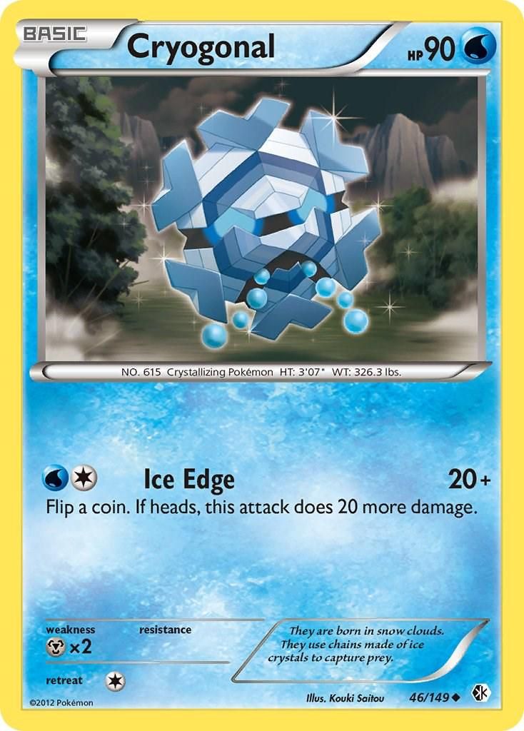 PSA 10 Cryogonal Unbroken Bonds graded Pokémon card