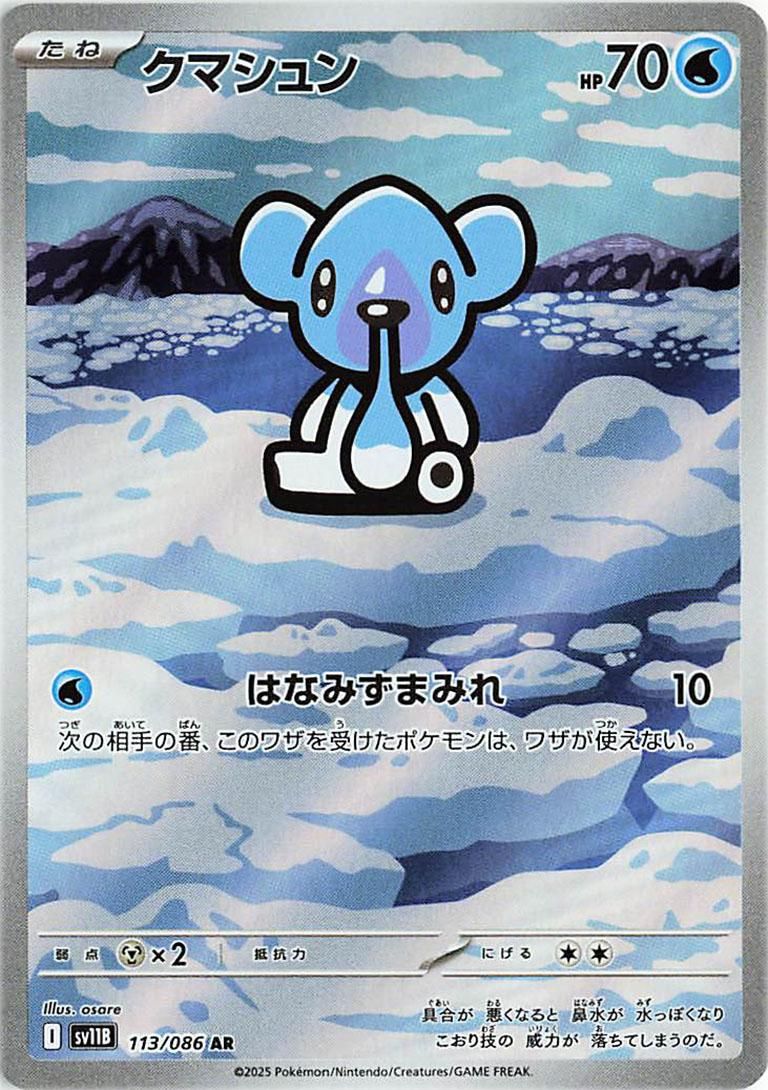 PSA 10 Cubchoo Pokémon Japanese Promo graded Pokémon card